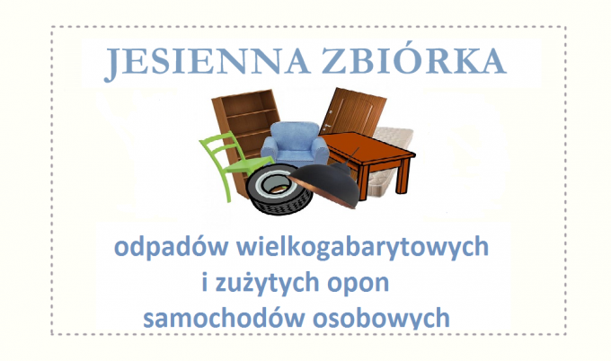 Zbiórka odpadów wielkogabarytowych i zużytych opon samochodów osobowych dla mieszkańców budynków wielorodzinnych.